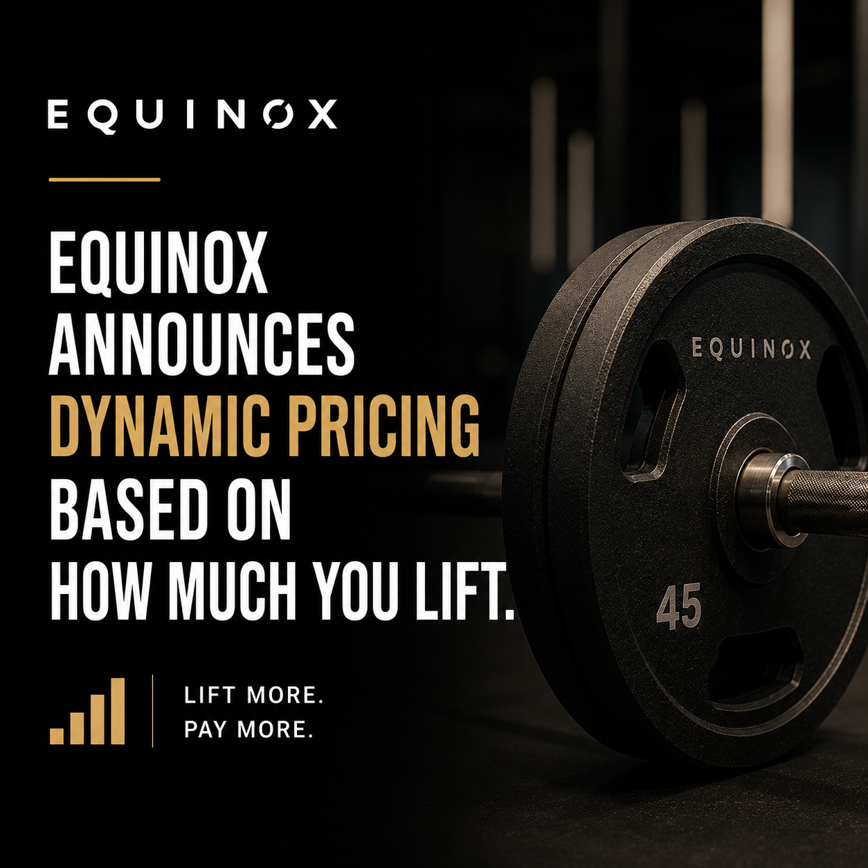 Equinox gym performance pricing rollout