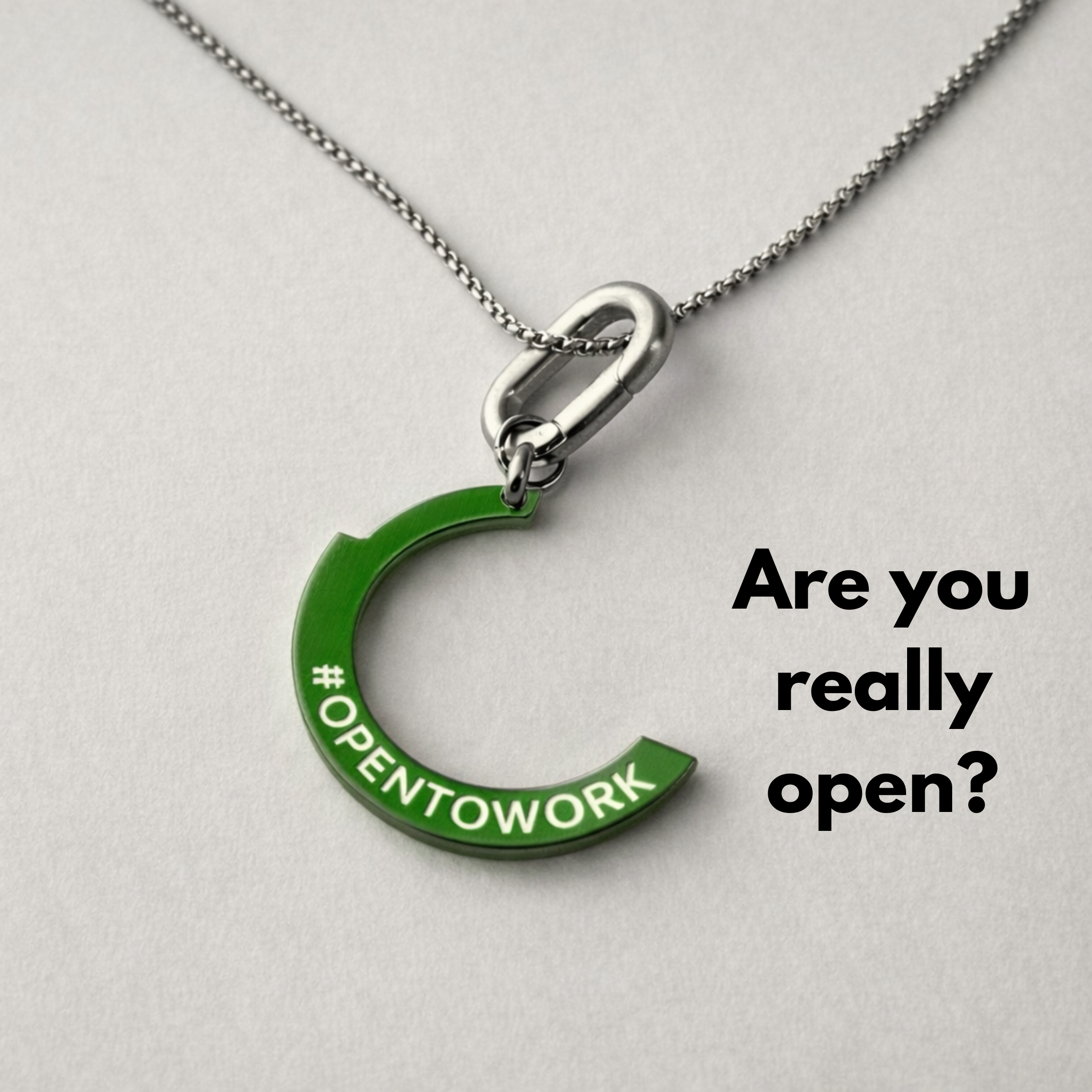 LinkedIn OpenToWork necklace